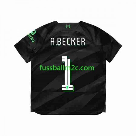 Fußballtrikots Liverpool A.Becker 1 Torwart Auswärts Trikotsatz 2023-2024